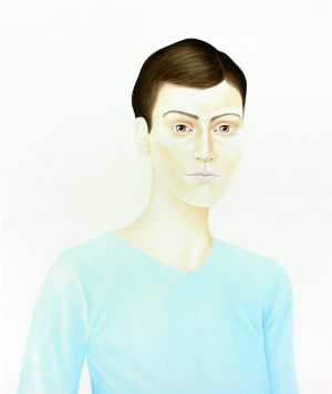 You somehow slip away (2008), acrylic on wood, 80 x 67 cm