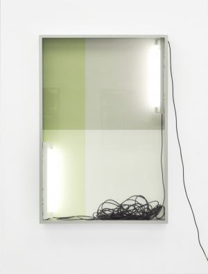 Untitled (243), series Reflecting View (2017), lightbox, wall paint, 152 x 102 x10,5 cm